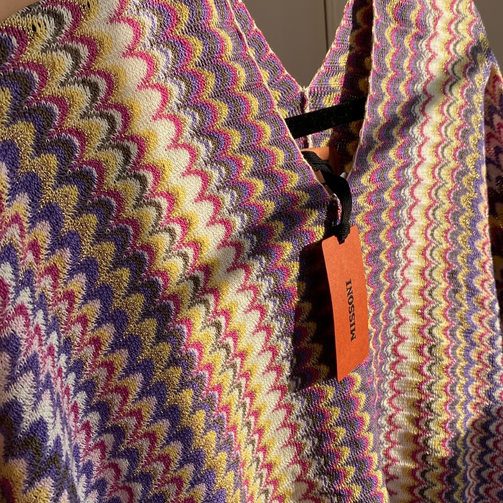 Missoni Chevron poncho/cover up/ Top - Picture 8 of 12